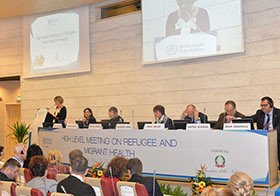 High-level meeting on refugee and migrant health successfully organized in Rome, Italy